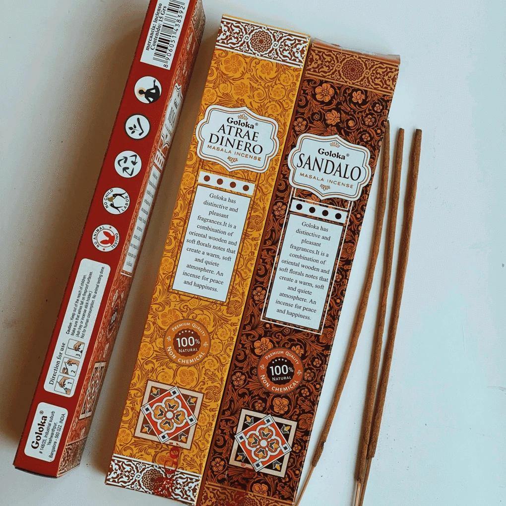 Incienso Goloka Masala Palo Santo - Universo Garden Angels Chile