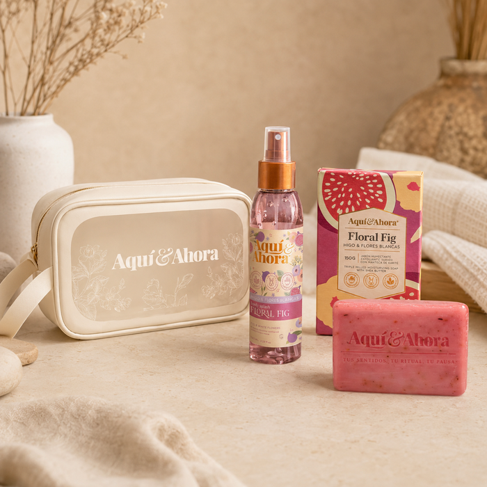 Ritual Floral Fig | Body Splash + Jabón Natural + Neceser | Aquí & Ahora