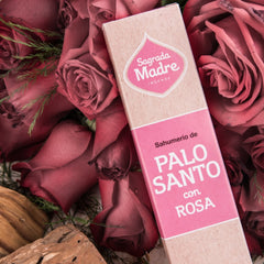Varillas Sahumerio Palo Santo con Rosa - Sagrada Madre