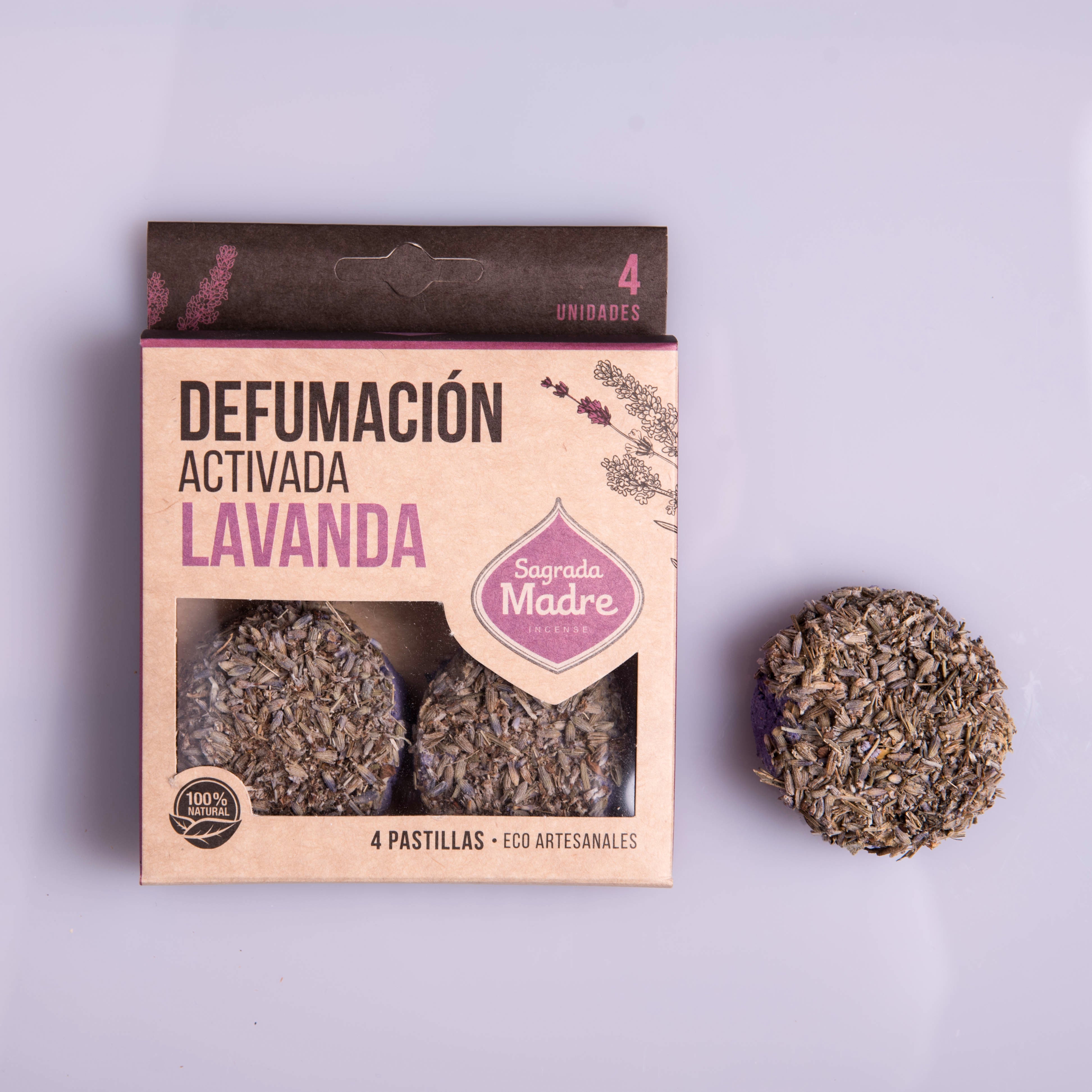 Pastillas Sahumerio Lavanda - Sagrada Madre